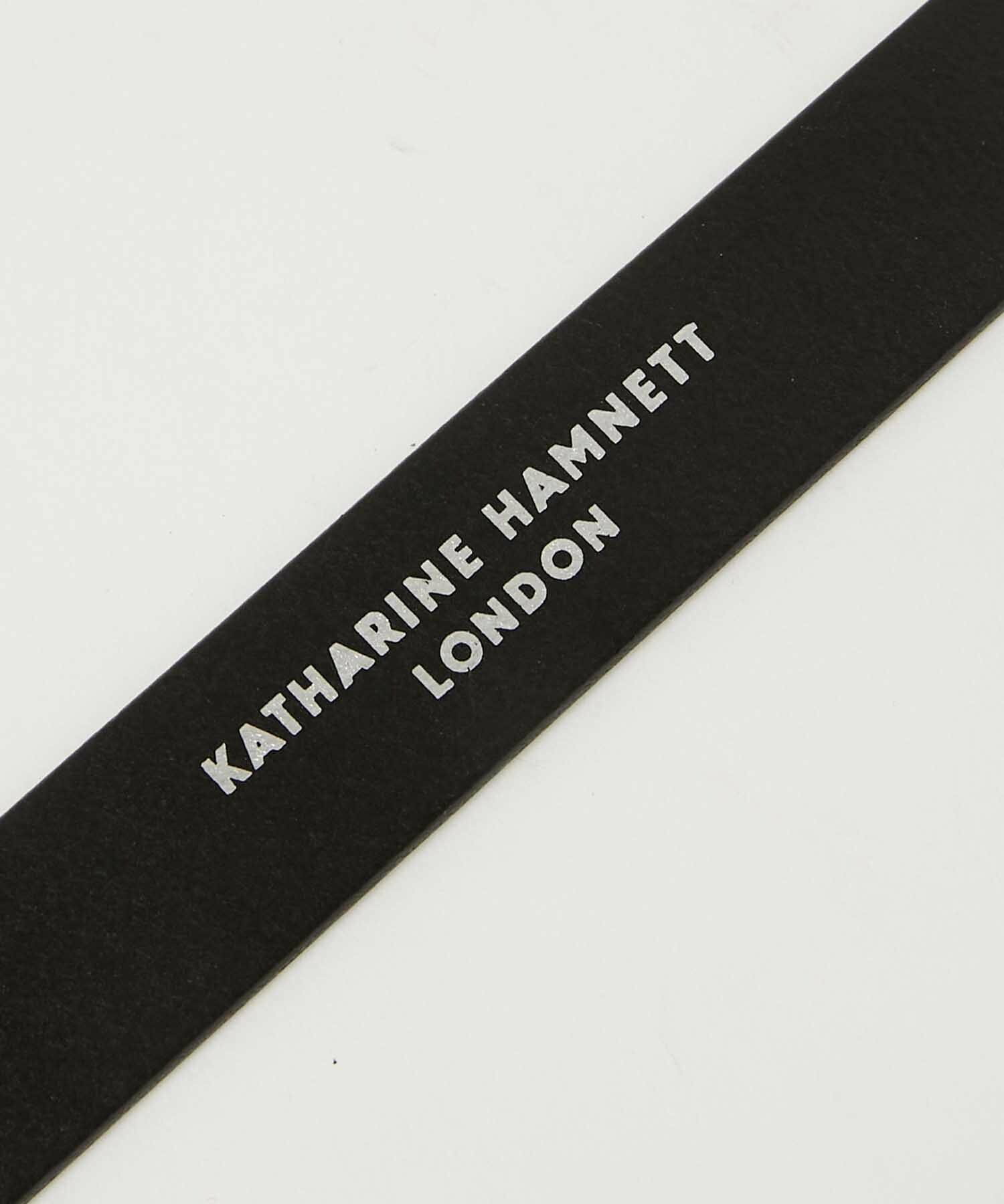 KATHARINE HAMNETT LONDON |<日本製>本革ベルト (0060123)